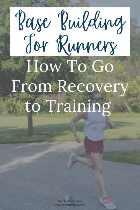 After a hard race it is best practice to take some recovery time. Base building for runners is an important part of this process. Spend some time slowly building a running base so you can then move from recovery into training. By building mileage and slowly increasing intensity, you will be prepared for the harder workouts in training. Marathon Workouts, Running Recovery, Marathon Tips, Base Building, Running Injuries, Running Plan, Running For Beginners, Hard Workout, Half Marathon Training