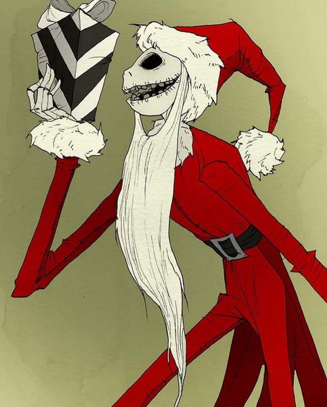 Abigail Larson (@abigail_larson) • Instagram photos and videos Jack Skellington Drawing, Grinch Drawing, Nightmare Before Christmas Pictures, Santa Claus Drawing, Jack Skellington Santa, Abigail Larson, Jack Y Sally, Helloween Wallpaper, Sally Skellington