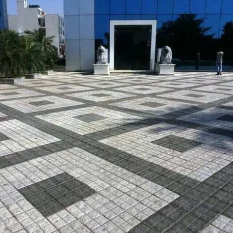 Parking Tiles Design, Walkway Design Ideas, Parking Tiles, Interlocking Pavers, Ramp Design, Garden Pathways, Paver Blocks, Paving Pattern, Paver Designs