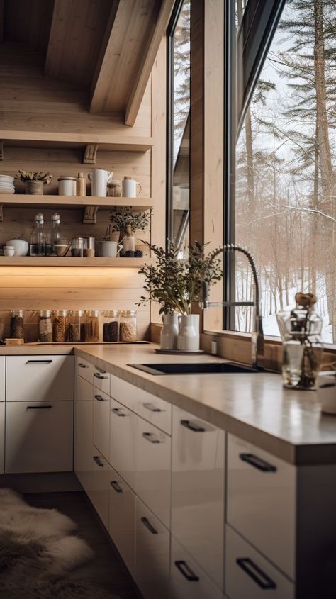 sophisticated kitchen Organic Modern Kitchen, Sophisticated Kitchen, Business Vision, Window View, House Bathroom, Kitchen Pantry, Organic Modern, Interior Inspo, Beautiful Space