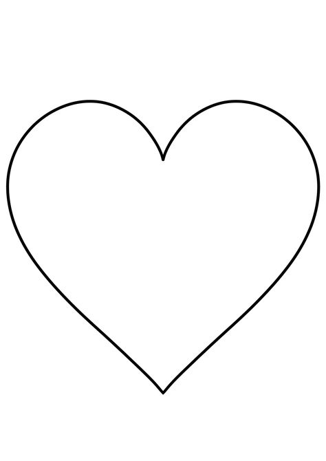 12 Free Printable Heart Templates Cut Outs - Freebie Finding Mom Heart Shape Template Free Printable Valentines Day, Hearts Cut Out, Heart Shape Pattern Free Printable, Heart Shape Outline, Heart Shape Coloring Page, Heart Stencil Templates Free Printables, Small Heart Template Free Printable, Heart Template Aesthetic, Heart Stencil Templates