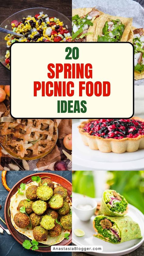 Spring is fast approaching! With that said, here are 15 healthy and unique spring picnic ideas that everyone will enjoy! #springrecipes #picnicrecipes Spring Picnic Food, Spring Picnic Ideas, Green Bean Potato Salad, Picnic Food Ideas, Chicken Salad With Grapes, Homemade Balsamic Vinaigrette, Picnic Recipes, Baked Peach, Spring Picnic