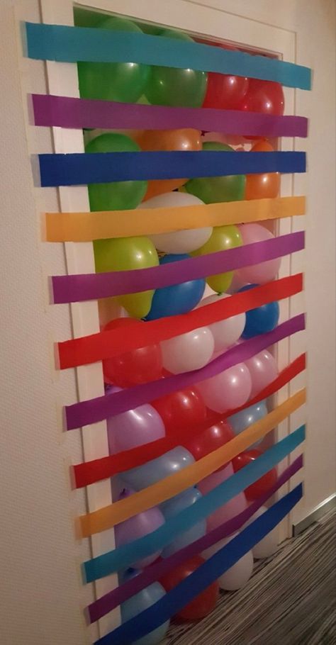 Birthday Diy Activities, Diy Birthday Room Decor, Best Way To Celebrate Birthday, Intimate Kids Birthday Party, Cute Diy Birthday Decorations, Birthday Hallway Decorations, Decorate Door For Birthday, 5th Birthday Ideas For Boys At Home, Diy Home Birthday Decor