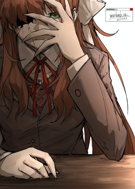 Monika Oki Doki, Doki Doki Literature Club, Doki Doki, Literature Club, Fantasy Art Landscapes, Visual Novel, Horror Game, Horror Art, Just For Laughs Videos