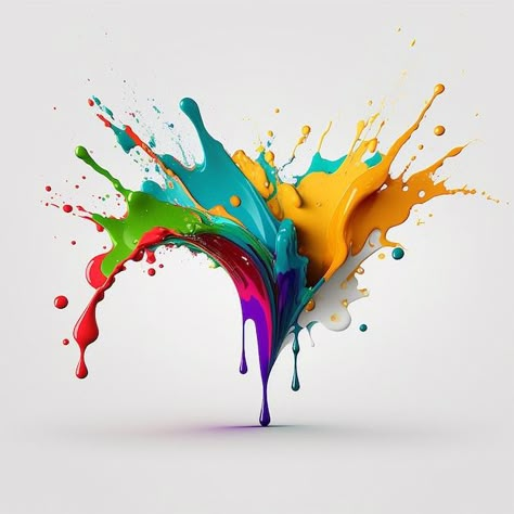 Photo colorful rainbow paint splash expl... | Premium Photo #Freepik #photo #powder-explosion #color-explosion #powder-splash #color-powder Color Splash Background, Explosion Art, Paint Explosion, Splash Painting, Color Splash Effect, Powder Explosion, Blow Paint, Paint Splash Background, Painting Logo