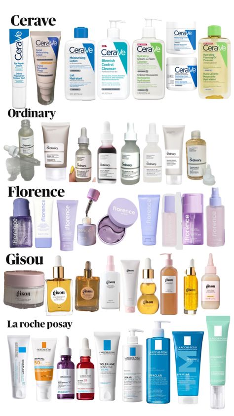 cerave, gisou, la roche posay, florence by mills, are all skincare brands that I really appreciate. so I thought why not share them with you! here are the best products from these brands: ❤️😻 Men Skin Care Routine, Acne Prone Skin Care, Skin Care Basics, Skincare Store, Face Skin Care Routine, Skin Care Routine Order, Clear Healthy Skin, Diy Skin Care Routine, Florence By Mills