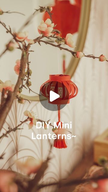 Anh Lin on Instagram: "How cute are these lanterns?! You could also turn it into a garland for Chinese New Year 2023! 🤗🧧 Drop a “YES” below if this inspires you to be creative!  👉🏼 Follow me @girlandtheword for more makeovers & DIYs! ❤️  🎵 Semicircle - Harumichi Asaki  #trending #makeovers #homemakeover #homestyling #homedecor #interiordesign #apartmenttherapy #homereno #homerenovations #DIY #diyprojects #diycrafts #homediy #organization #midautumn #midautumnfestival #chinesenewyear #cny" Diy Lantern Ornament, Japanese Lanterns Diy, Lantern Diy Ideas, Chinese Lanterns Diy, Chinese Lamps, Chinese New Year 2023, Paper Lanterns Diy, Weaving For Kids, Lantern Craft