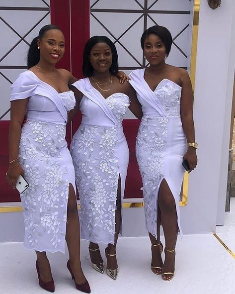 Nigeria Bridesmaid Dresses, Latest Lace Gown Styles, Lace Dress Styles Ghana, Latest Ankara Styles 2020, Lace Styles For Wedding, White Lace Dress Short, Latest Bridesmaid Dresses, Lace Dress Classy, African Bridesmaid Dresses