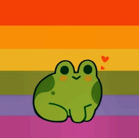 Pride Icons Aesthetic, Pride Widgets, Pride Frog, Gay Wallpaper, Lgbtq Stuff, Frog And Toad, Cute Frogs, Phone Apps, App Icon Design