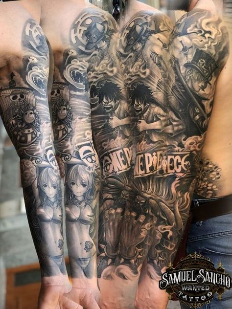 ONE PIECE TATTOO BY SAMUEL SANCHO One Piece Tattoo, Piece Tattoo, One Piece Tattoos, Pieces Tattoo, One Piece, Tattoos