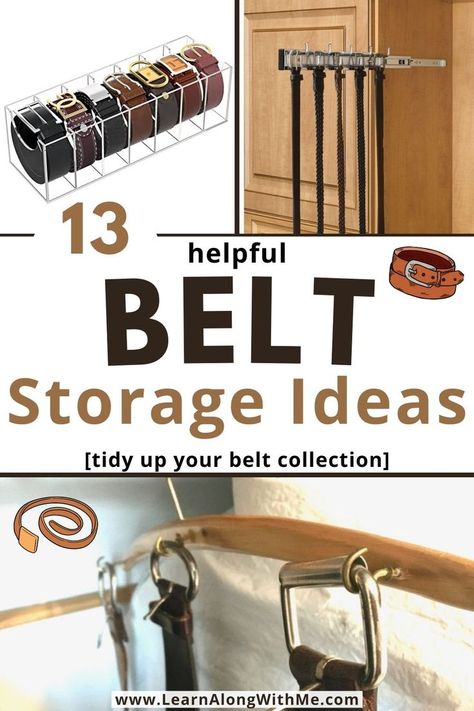 Are your accessories all over your room? Here are some belt storage ideas to help get them organized and tidy. 

Some of the belt organization ideas involve using your closet, but some are for dresser drawers or dresser countertops.


#beltstorageideas  #bedroomstorage  #bedroomstorageideas  #bedroomorganization  #closetorganizers  #closetorganization Organisation, Belt Storage Ideas, Storing Jeans, Belt Organization, Tank Top Storage, Store Belts, Mari Kondo, Wooden Cupboard Design, Tie Storage