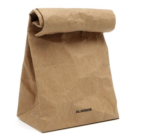 Rolled up bag 1 Jil Sander Coat, Jil Sanders, Paper Lunch Bags, Paper Lunch, Man Repeller, Brown Paper Bag, Brown Bags, Brown Paper, Jil Sander