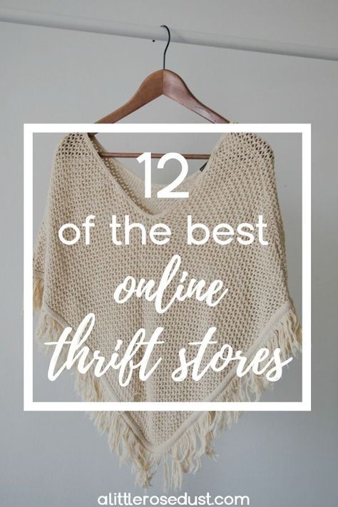 Thrift Online Shop, What To Look For At Thrift Stores, Best Online Thrift Stores, Thrift Tips, Online Thrift Shop, Thrift Store Fashion, Cheap Shopping Sites, Thrift Store Diy, Thrift Store Outfits