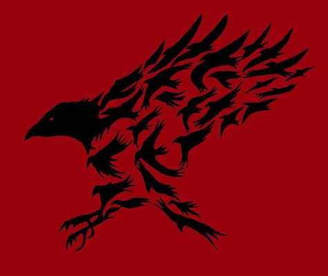 A blood crow, might inverse this, Red crows on a white background somewhere on kit Red Crow Aesthetic, Emblem Ideas, Pretty Pfp, Crow Logo, Comic Con Outfits, Red Crow, Red Raven, Crow Tattoo, Crow Art