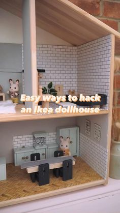 Joululahjat Diy, Ikea Dollhouse, Ikea Flisat, Diy Barbie House, Doll Furniture Diy, Diy Barbie Furniture, Doll House Plans, Mini Doll House, Doll House Crafts