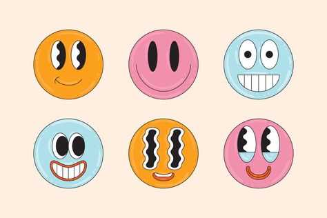 Free Vector | Flat design smiley emoji illustration Emoji Illustration Design, Emoji Illustration, Smile Illustration, World Emoji Day, Cool Emoji, Emoji Design, Smiley Emoji, Pop Art Illustration, Emoji Faces