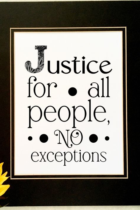 This Justice for all people, no exceptions sign is a great gift for a lawyer, law student, or activist. With a minimalist style, this art print can match the decor in any home or law office. #justice #lawyer #lawyergift #attorney #attorneygift #justiceforall Law Office Wall Decor, Attorney Office Decor, Gift For Lawyer, Justice Quotes, Wall Art Cool, Law Office Decor, Attorney Gifts, Attorneys Office, English Manor Houses