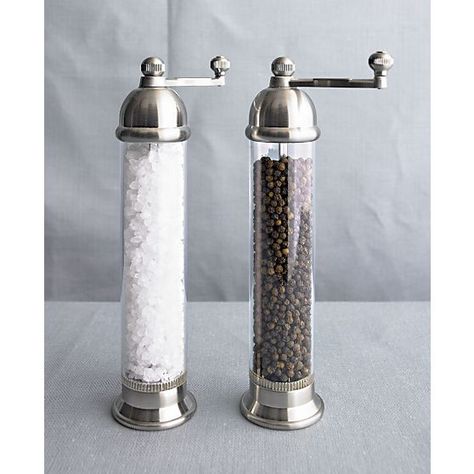 Otto Pepper Mill in Salt & Pepper | Crate and Barrel Ms Word Design, Letter Diy, Salt Mill, Kitchen Prep, Salt And Pepper Mills, Salt And Pepper Grinders, Top Kitchen, Prep Kitchen, Pepper Mill