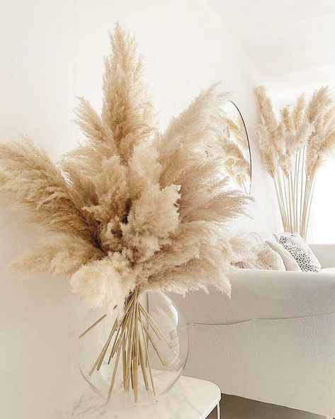 Pampas Grass Decor Ideas Perfect for Any Interior Style | Posh Pennies Hal Decor, Interior Design Per La Casa, Grass Decor, Pampas Grass Decor, Pampas Gras, Deco Floral, Decor Home Living Room, Decor Minimalist, Dried Flower Arrangements