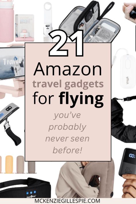 Make your next flight a breeze with the best travel gadgets for a plane ride! Our guide includes essential Travel Packing tips, the latest Travel Gear Gadgets, and top recommendations from Amazon Travel. Perfect for Travel Essentials For Women, these gadgets will make your journey smoother and more enjoyable. Plane Must Haves, Packing Advice, Best Travel Gadgets, Travel Hacks Airplane, Airplane Travel Essentials, Flight Essentials, Plane Ride, Best Travel Accessories, Amazon Travel