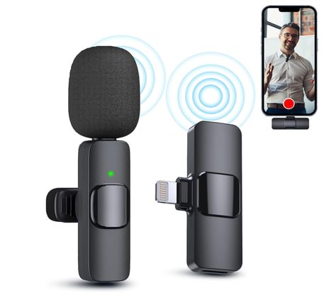 Content creators essentials Mini Microphone, Youtube Vlog, Lavalier Microphone, Vlog Youtube, Barrier Free, Iphone Video, Video Recording, Noise Reduction, Live Broadcast