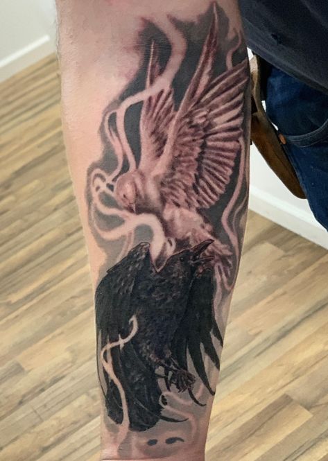 Ks Tattoo, American Style Tattoo, P Tattoo, Dove Tattoo, Saved Tattoo, Prison Tattoos, Raven Tattoo, American Tattoos, Wichita Kansas