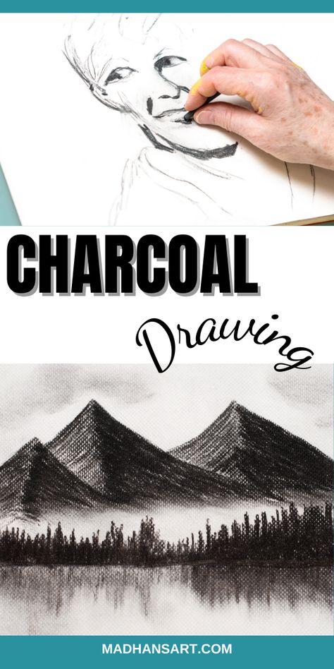 Discover everything you need to know about charcoal drawing with this comprehensive guide. Learn what materials to use, the different techniques involved, and how to create beautiful pieces of art with charcoal. Plus, find out the pros and cons of using charcoal as a medium of art. How To Use Charcoal To Draw, Charcoal And Ink Art, Compressed Charcoal, Vine Charcoal, Pencil Portrait Drawing, Mediums Of Art, Charcoal Sketch, Charcoal Art, Pouring Painting