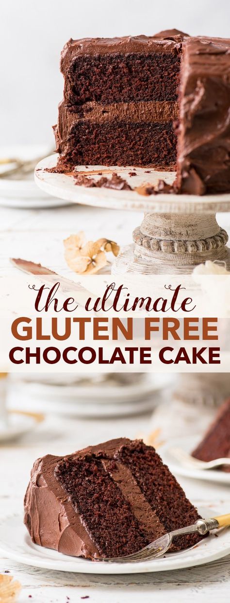 Fluffy Gluten Free Chocolate Cake, Best Gluten Free Chocolate Cake Recipe, Gluten Free Cake Recipes Chocolate, Best Gf Chocolate Cake, Easy Gf Cake Recipes, Gf Chocolate Cake Recipe, Wheat Free Cake, Wheat Free Cake Recipes, Easy Gluten Free Chocolate Cake