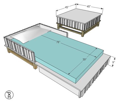 Murphy Bed Convertible Coffee Table | Pneumatic Addict Mattress Measurements, Convertible Coffee Table, Horizontal Murphy Bed, Free Building Plans, Modern Murphy Beds, Murphy Bed Plans, Woodworking Bed, Table Bed, Design Salon