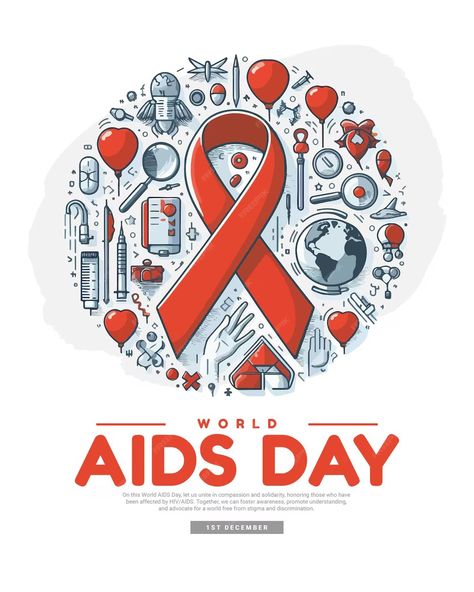 World aids day awareness poster social media post banner template | Premium AI-generated vector Poster Social Media, Awareness Poster, Aids Day, World Aids Day, About World, Aids Hiv, Banner Template, Media Post, Social Media Post