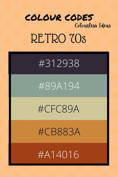 Retro Pallete, Pop Colour Palette, Pop Art Color Palette, 70s Colour Palette, Color Palette Retro, Retro Colour Palette, 70s Color Palette, Retro Color Palette, Color Design Inspiration