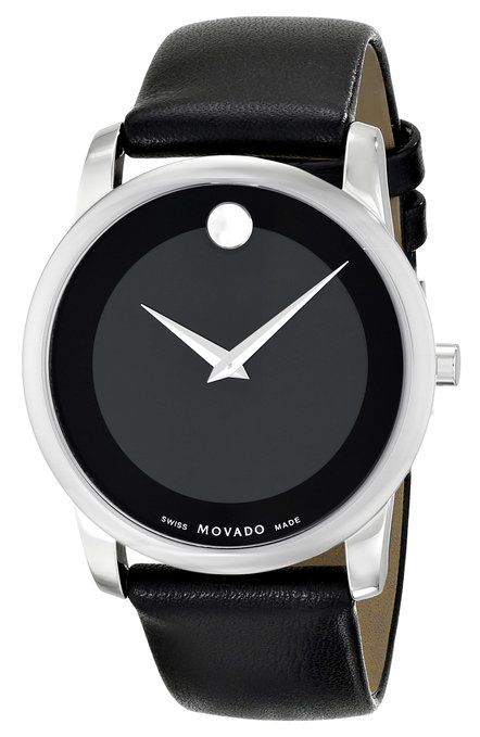 Movado Museum LeatherMens Watch 0606502: Amazon.co.uk: Watches Movado Womens Watch, Movado Mens Watches, Black Museum, Movado Watch, Black Leather Watch, Women's Watch, Rolex Datejust, Stainless Steel Watch, Classic Leather