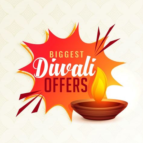 Diwali festival offer banner with diya | Free Vector #Freepik #freevector #background #banner #invitation #diwali Dangler Design, Diwali Vector, Offer Banner, Diwali Offer, Diwali Quotes, Garden Rock Border, Funny Logo, Diwali Images, Diwali Sale