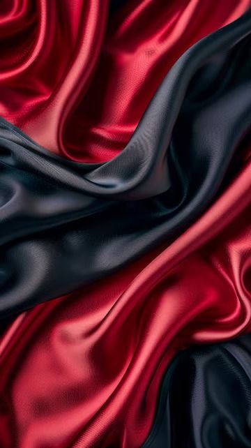 Premium Photo | Red and Black Silky Satin Fabric on Black Background Generative AI Red Satin Background, Black Satin Background, Satin Background, Fashion Drawing Dresses, Business Card Maker, Cartoon Clip Art, Colorful Wallpaper, Card Maker, Premium Photo