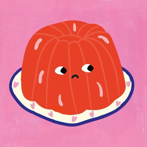 Feeling wobbly ❤️ . . . . #illustration #wobbly #pandemic #doodle #paint #artist #womenwhoillustrate #womenindesign #digitaldesign #sweet… Jelly Illustration, How To Make Jelly, Doodle Paint, Jelly Mould, Illustration Ideas, Simple Illustration, Educational Materials, Textile Design, Jelly