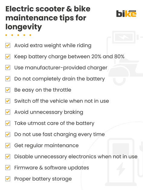 Important electric scooter & bike maintenance tips for longevity Motorcycle Maintenance, Two Wheeler, Scooter Bike, Motorcycles & Scooters, Battery Storage, Software Update, Vroom Vroom, Electric Scooter, Like A Pro