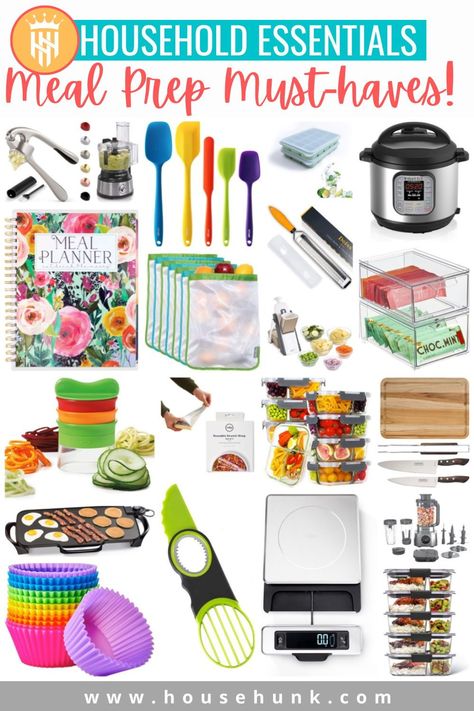 Want to streamline your meal prep and eat healthy and delicious meals every day? Check out these 20 essential Amazon tools that will make your meal prep easier, faster, and more fun. From a food scale to a spiralizer, these tools will help you create amazing dishes in no time. Meal Prep Supplies, Meal Prep Necessities, Tools And Equipment In Preparing Salad, Meal Prep Essentials Tools, Meal Prep Manual, Amazon Meal Prep Containers, Cheap Meat, Best Meal Prep, Healthy Grocery List