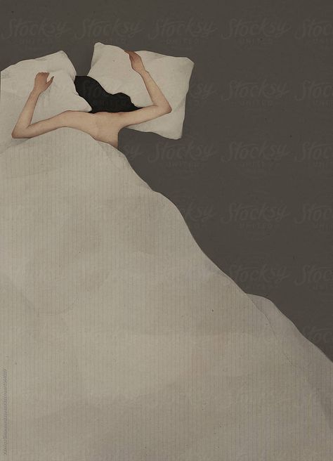 Sleeping Woman In Bed, Woman Sleeping In Bed, Blanket Illustration, Bed Top View, Sleeping Woman, Woman Sleeping, 3d Wallpaper Cute, Sleeping Women, Person Drawing