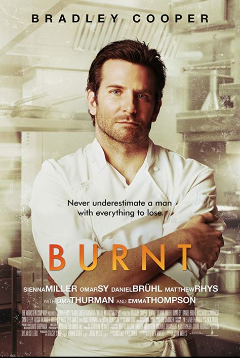 Burnt Movie Poster, Burn Film, Burnt Movie, Chris Kyle, Daniel Brühl, Mickey Rourke, I Love Cinema, Emma Thompson, Alicia Vikander