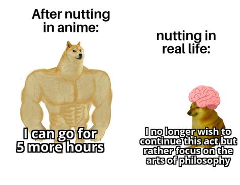 That post nut clarity hits hard - ThorGift.com - If you like it please buy some from ThorGift.com Cool Memes, Bf Memes, Anime Dog, Morning Cuddles, Couple Memes, Dog Meme, Programmer Humor, Funny Relationship Memes, Boyfriend Memes