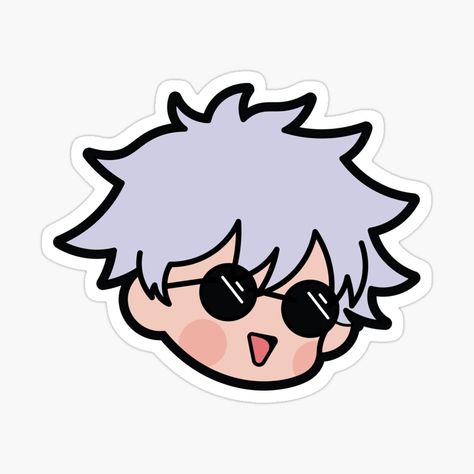 Gojou Satoru Chibi Sticker Jujutsu Kaisen by Vesperune | Redbubble