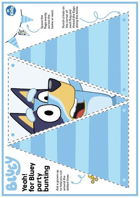 Free Printable Bluey Birthday Banner, Bluey Bingo Birthday Party Free Printables, Bluey Birthday Banner Printable, Bluey Party Ideas Printable, Free Printable Bluey Invitations, Bluey Birthday Party Printables Free, Bluey Cupcake Toppers Free Printable, Free Bluey Birthday Printables, Bluey Party Printable