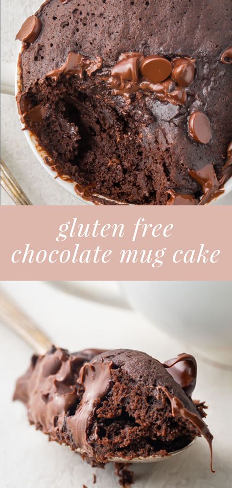 Gluten Free Single Serve, Cheap Gluten Free, Gluten Free Mug Cake, King Arthur Gluten Free, Cake Calories, Gluten Free Chocolate Cake, Chocolate Mug Cake, Easy Gluten Free Recipes, Sweet Easy