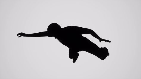 Silhouetted man falling from sky | ClipStock Man Falling From Sky, Man Falling, Someone Falling, Falling Skies, Black Silhouette, The Sky, Birthday, Quick Saves