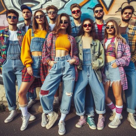 90s Fashion Trends That Remind Us How Much We've Saved Retro Outfits 90s Style, 90 Party Outfits 90s Fashion, 90s Dance Fashion, Different Decades Outfits, 90s Dance Outfit, 90 Style Outfits 90s Fashion Party, 90s Fashion Costume, 80s Dance Outfit, 90s Decade Outfits