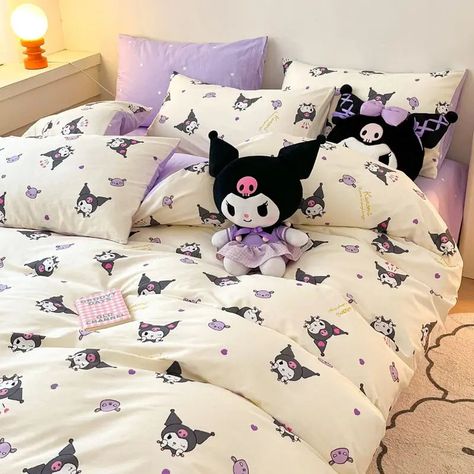 🌟 Dreamland Delight: Sanrio Kawaii Bedding Set 🛏️ Transform Your Sleep Space: Experience the magic of Sanrio with the Kawaii Bedding Set, meticulously designed to bring whimsy and charm to your bedroom. This bedding set is a must-have for anyone looking to add a touch of adorable flair to their sleep sanctuary. ✨ Superior Comfort and Charming Design: Meticulously crafted for top-notch quality, this bedding set offers exceptional comfort with a delightful and playful design. Whether you're lounging in bed, enjoying a cozy night's sleep, or simply want to surround yourself with cuteness, the Sanrio Kawaii Bedding Set is the perfect choice for creating a dreamy atmosphere. 🌈 Adorned with Beloved Characters: Featuring beloved Sanrio characters such as Hello Kitty, My Melody, and Cinnamoroll My Melody And Cinnamoroll, Melody And Cinnamoroll, Sanrio Bedsheets, Kawaii Bedding, Sanrio Bedding, Sanrio Bedroom, Cottagecore Dark Academia, Girl Grunge, Cottagecore Dark