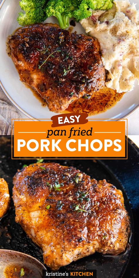 Pan Fry Pork Chops, Fry Pork Chops, Cook Pork Chops, Pan Fried Pork Chops, Easy Pork Chops, Chia Recipe, Easy Pork Chop Recipes, Chop Recipes, Thighs Chicken