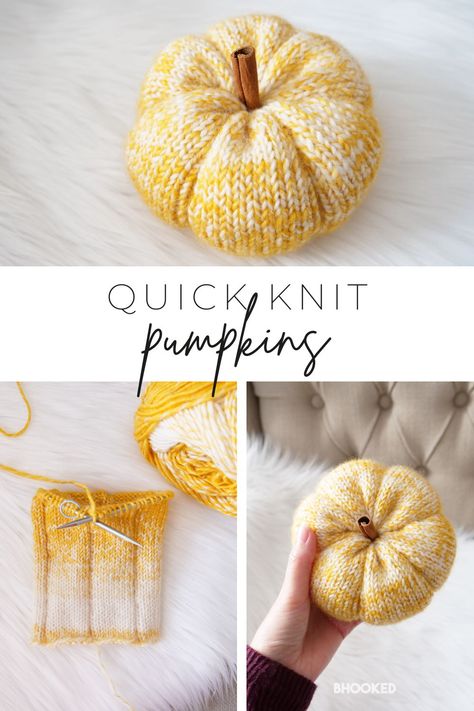 Knit A Pumpkin On Straight Needles, Knitting Pumpkins Free Pattern, Knot Pumpkin Pattern, Knit Christmas Patterns Free, Easy Knit Pumpkin Pattern, How To Knit A Pumpkin Easy, Diy Knitted Pumpkin, Fall Decor Knitting Patterns, Knitted Pillows Patterns