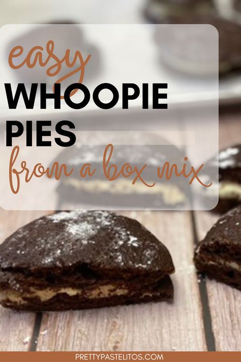 Discover how to create mouthwatering, easy whoopie pie cake mixes with this blog post. I'll walk you through a simple, easy whoopie pie recipe, transforming ordinary cake mix into scrumptious chocolate vanilla and chocolate peanut butter whoopie pies. This cake mix whoopie pies simple guide ensures even novice bakers can create indulgent treats. Dive into the world of peanut butter whoopie pies easy to make and delicious to devour. Vanilla Whoopie Pies From Box Cake, Whoopie Pies From Box Cake, Vanilla Whoopie Pies, Chocolate Cake Mix Desserts, Pie Recipes Easy, Peanut Butter Whoopie Pies, Easy Whoopie Pie, Cake Mix Whoopie Pies, Whoopie Pie Recipe