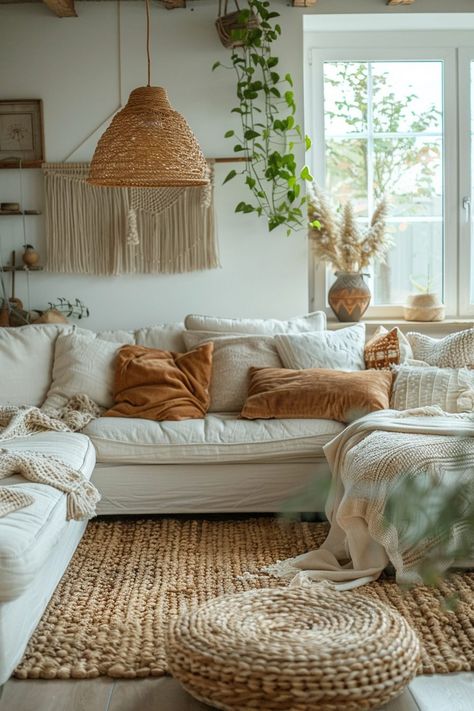 29 Scandi Boho Living Room Ideas For a Calm Retreat Scandinavian Inspired Living Room, Nature Inspired Living Room Cozy, Scandi Room Ideas, Living Room Designs Boho Chic, Boho Scandinavian Interior, Family Room Boho, Rustic Boho Living Room Decor, Nordic Living Room Scandinavian Interiors, Hygge Living Room Inspiration